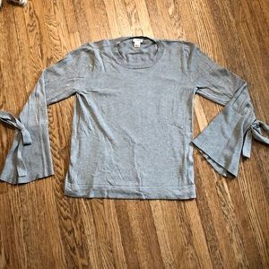 JCrew Tie Sleeve Sweater